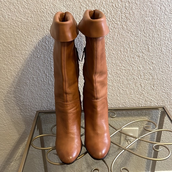 Halogen Camel Leather Knee Boots Sz 11 - Picture 6 of 7